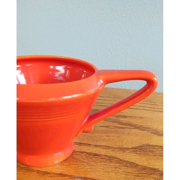 Vintage Homer Laughlin Harlequin Sugar Bowl W/Lid & Creamer Set Red Art Deco - Picture 13 of 16